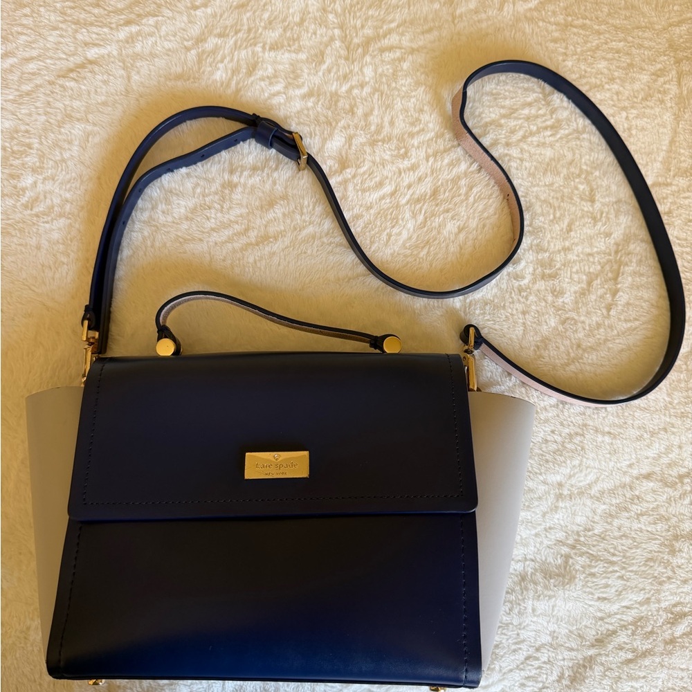 Kate Spade two tone crossbody /Satchel bag - Picture 2 of 10